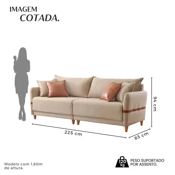Sofá Living Canela 2,25