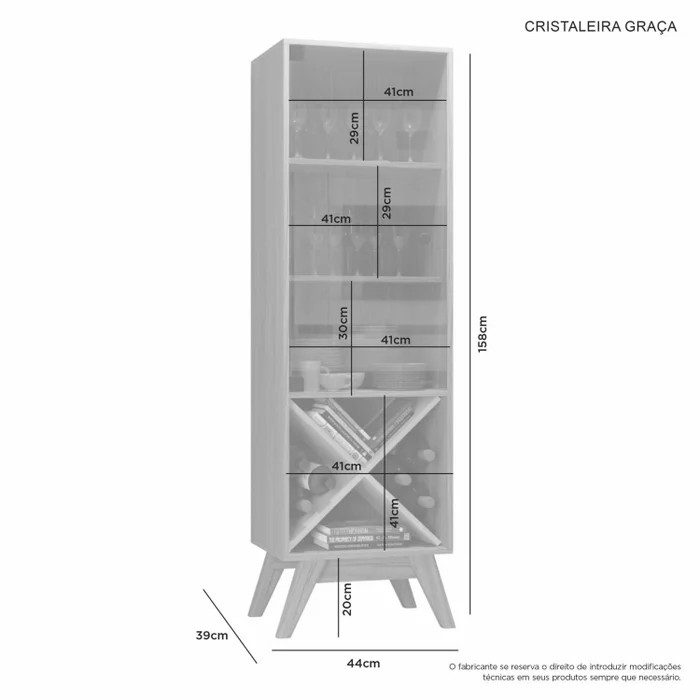 Cristaleira Graça Off White